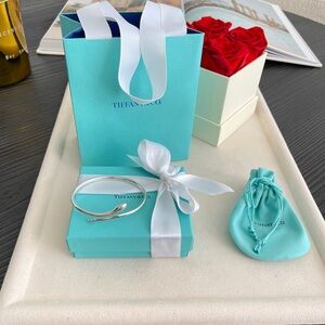 Tiffany Elsa Peretti Snake Bangle in Silver $1,425